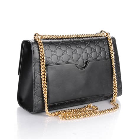 gucci guccissima medium padlock shoulder bag black|Gucci padlock medium shoulder bag.